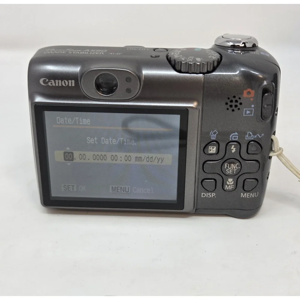 Canon PowerShot A590 IS 8.0MP CCD Digicam 4x Zoom Digital Camera Tested Working